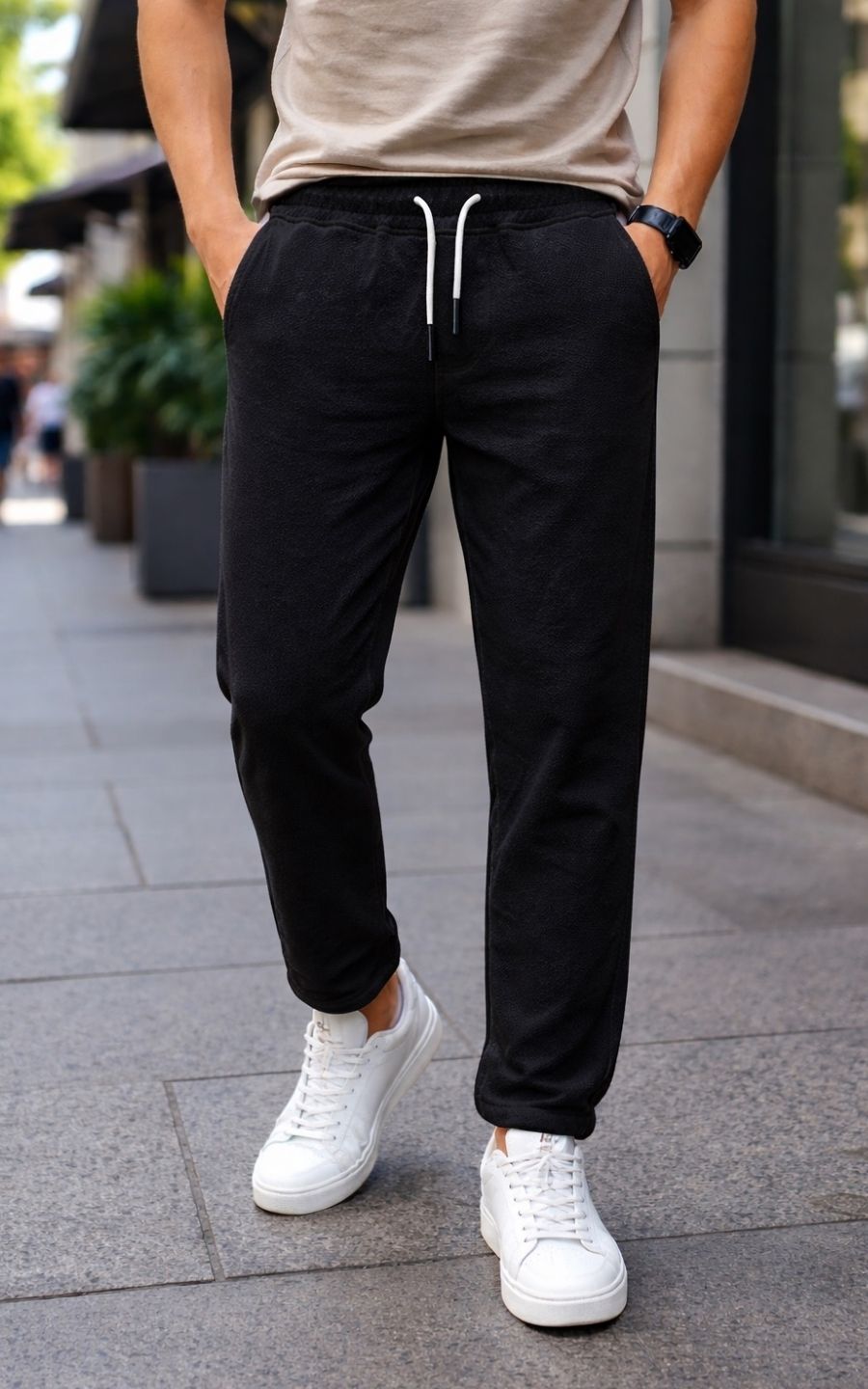 PANTALÓN SEMI BAGGY NEGRO | GARETTO COLLECTION