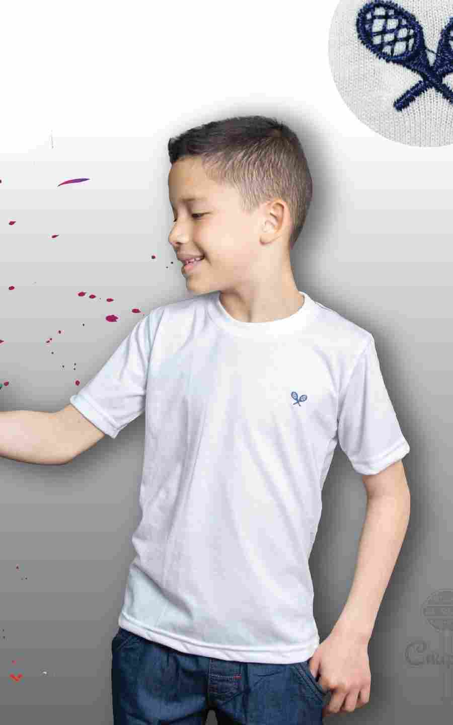 POLO BLANCO RAQUETA | CHUPETIN