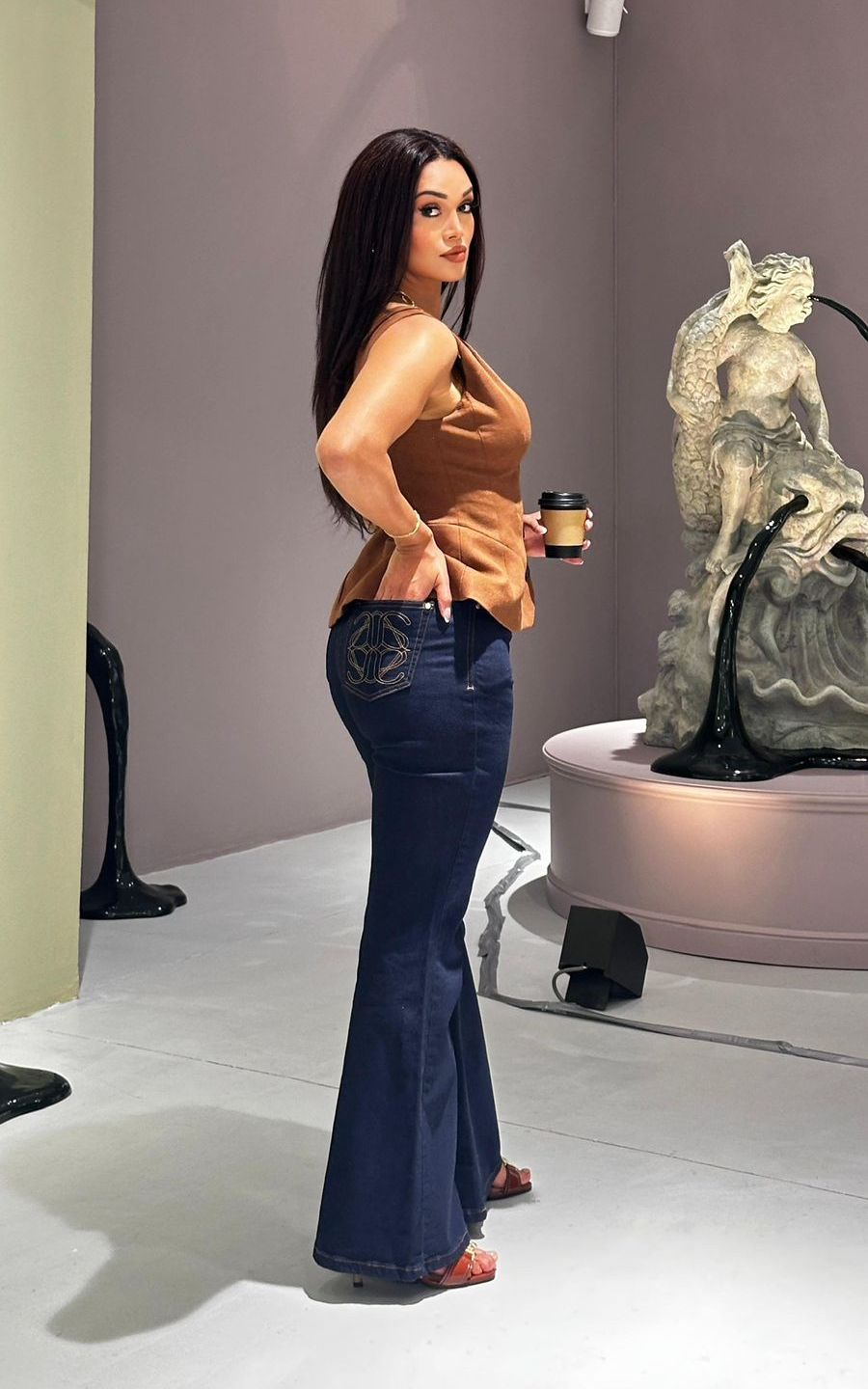 PANTALON FLARE NATURAL | ANGIE ARIZAGA JEANS