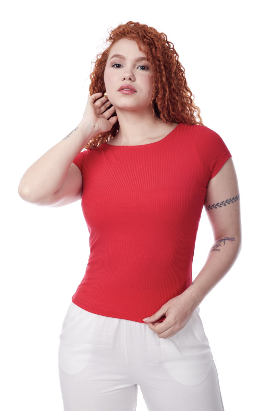 POLO BASICO CUELLO OJAL ROJO | BOOM