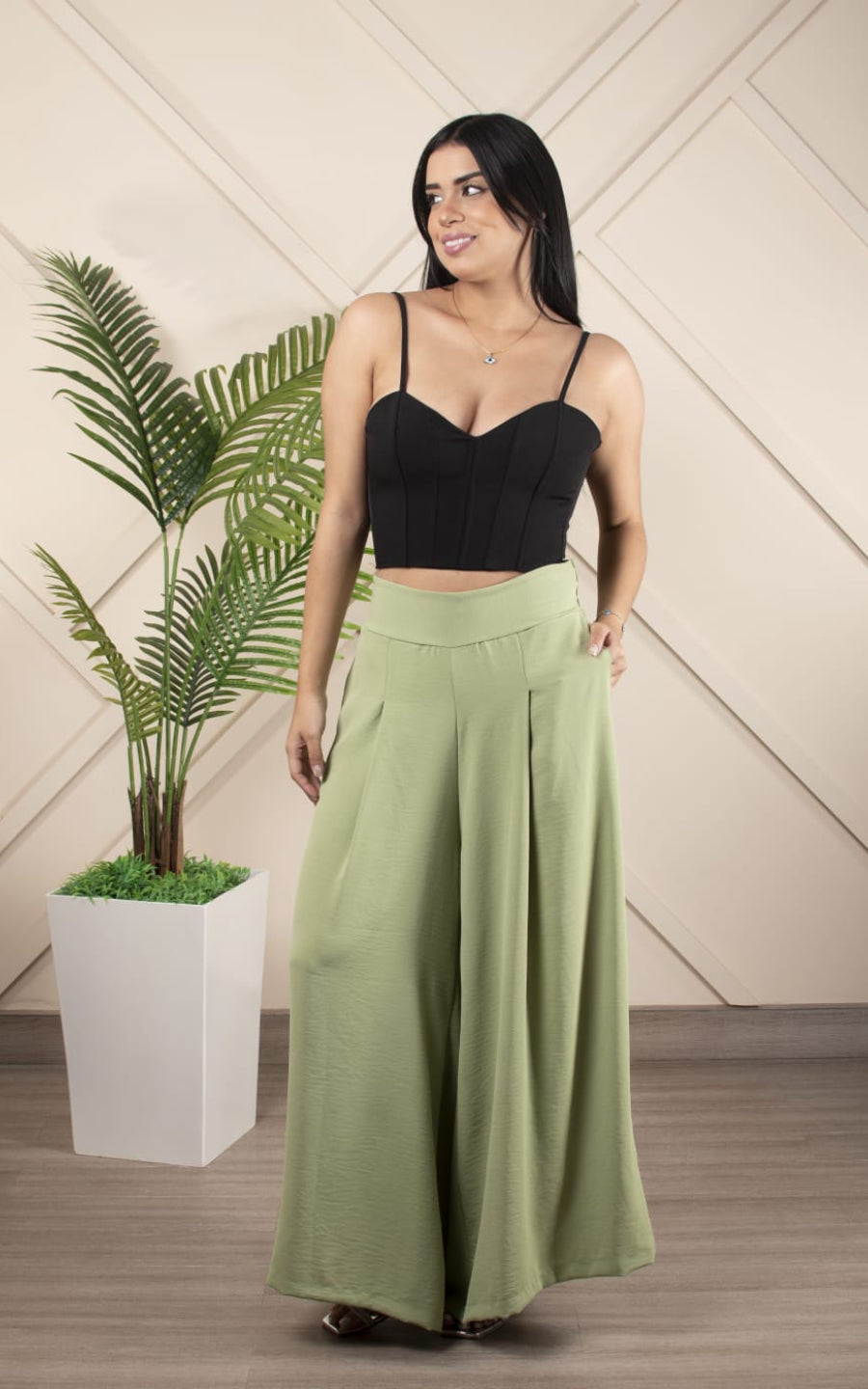 PALAZO MAXI VERDE | ZACAY