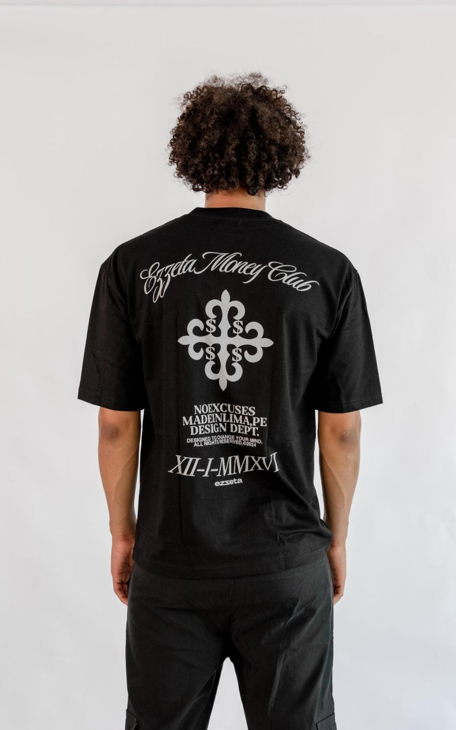 POLO OVERSIZE MONEY NEGRO | EZZETA