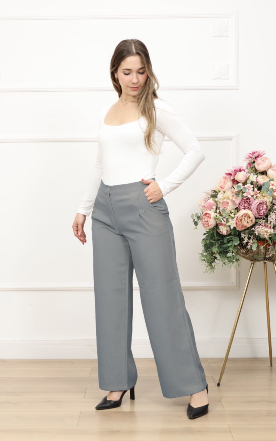 PANTALÓN PARIS PLOMO | KAROMY'S