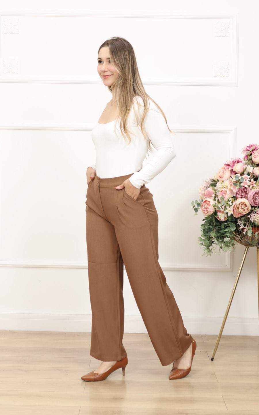 PANTALÓN PARIS CAMEL | KAROMY'S