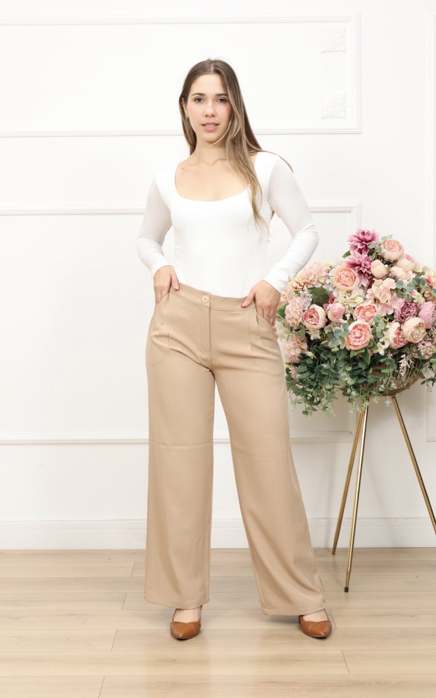 PANTALÓN PARIS BEIGE | KAROMY'S