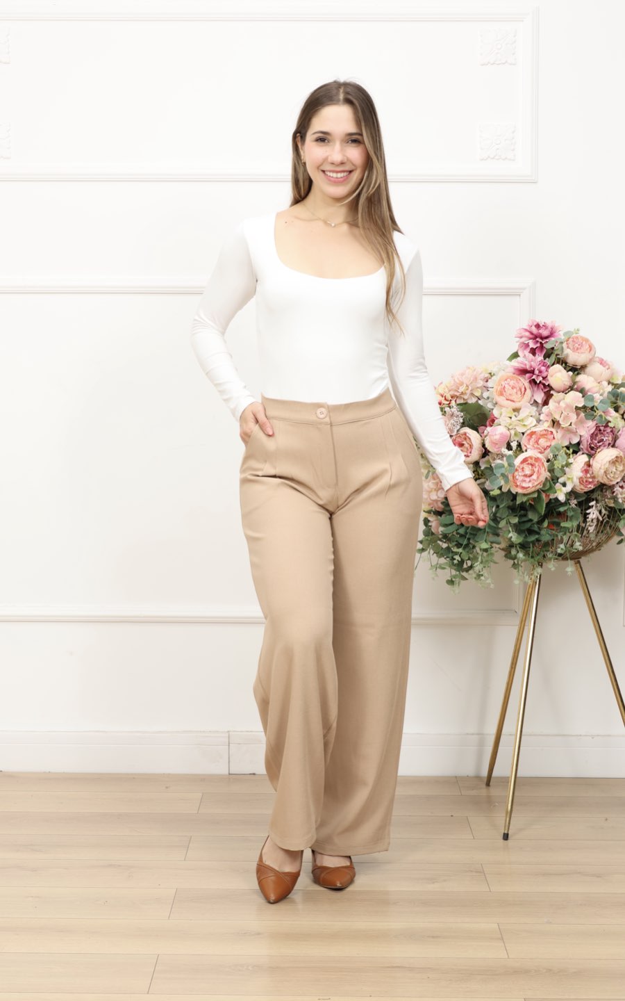 PANTALÓN PARIS BEIGE | KAROMY'S