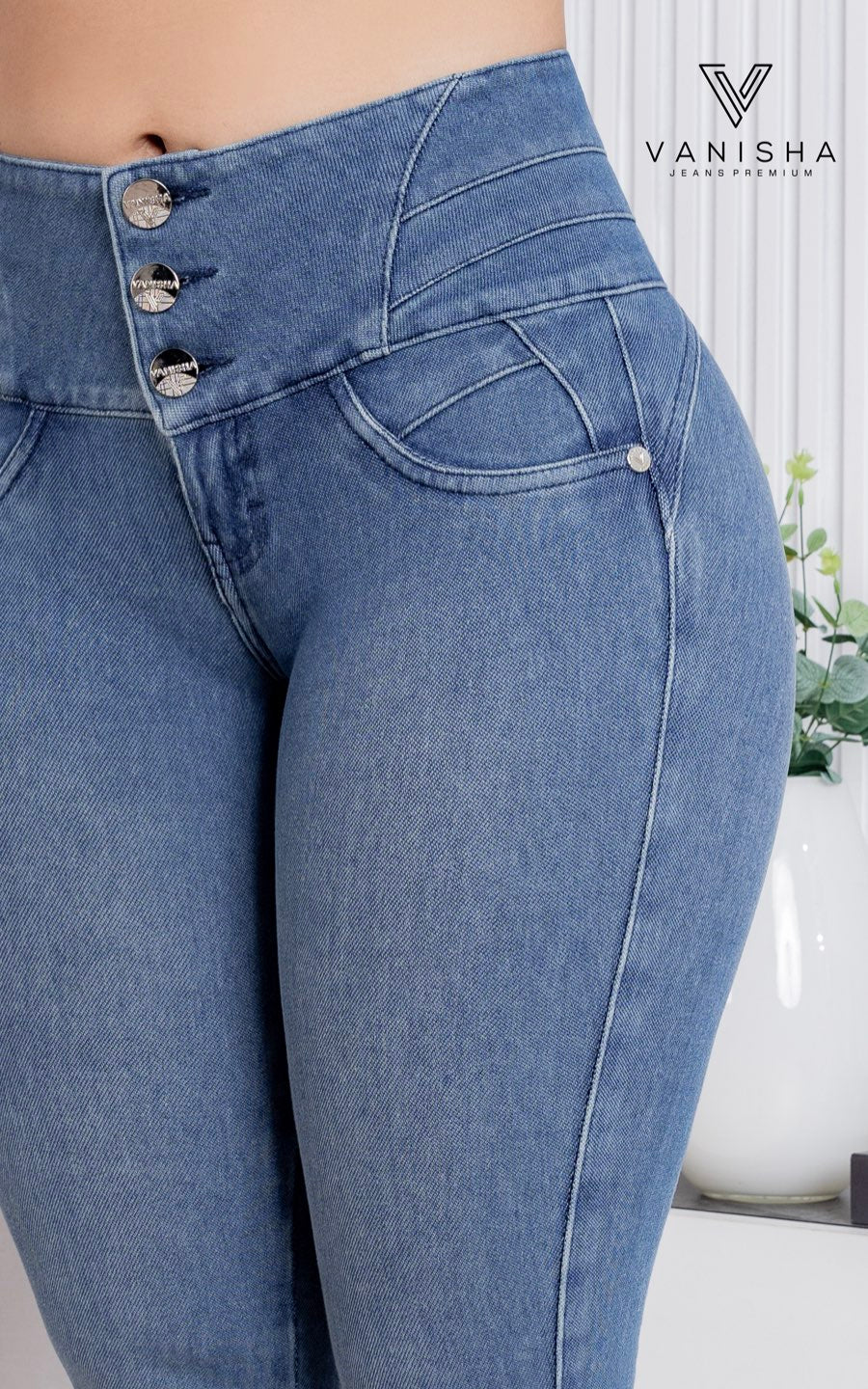 PANTALÓN CATALINA CELESTE | VANISHA