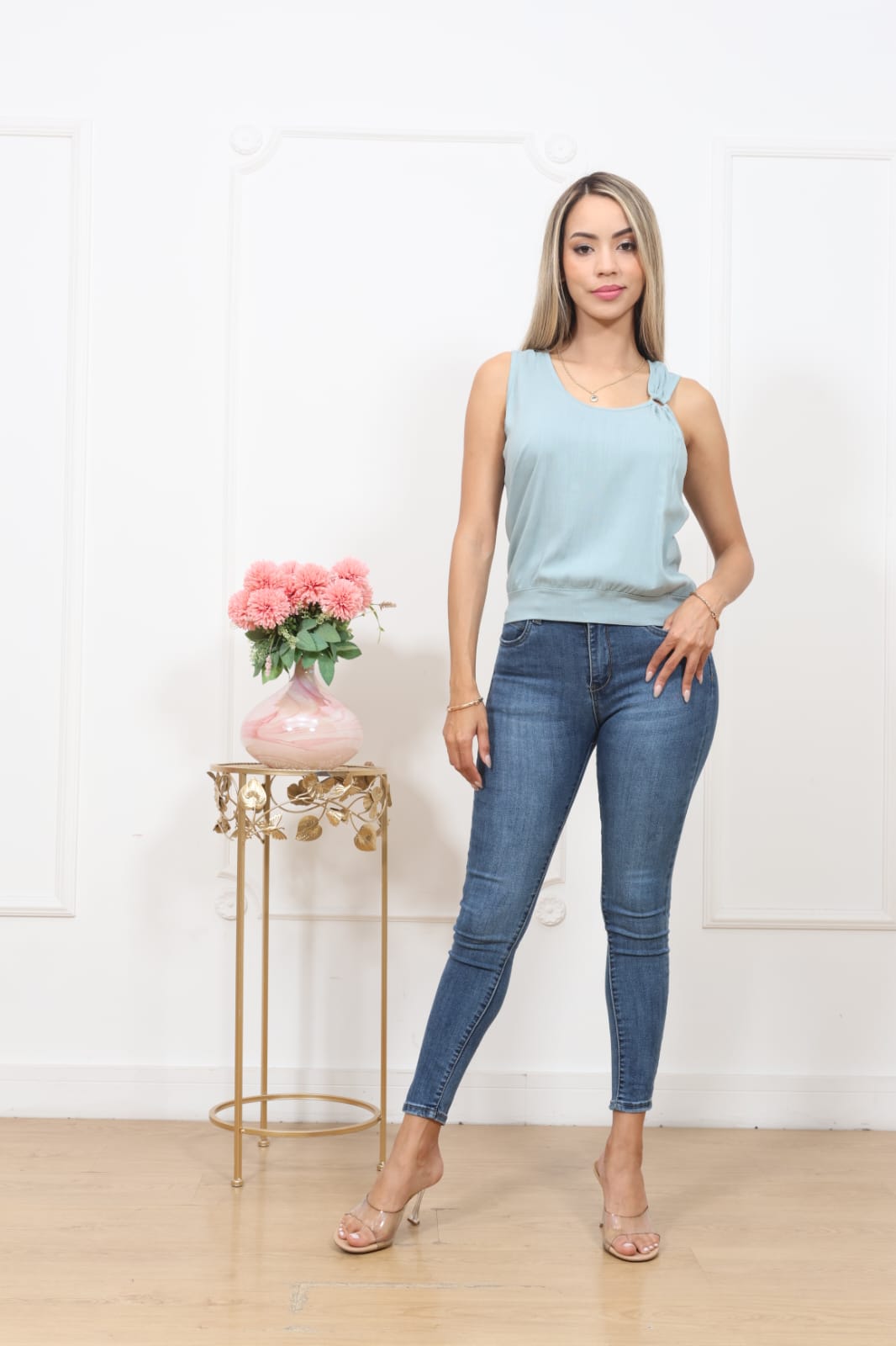 BLUSA MARIA VERDE | DELFIN ROSA