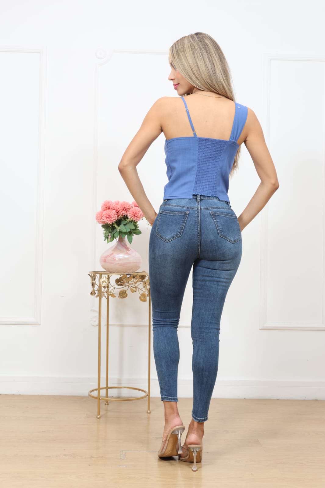 BLUSA KARIN AZUL | DELFIN ROSA