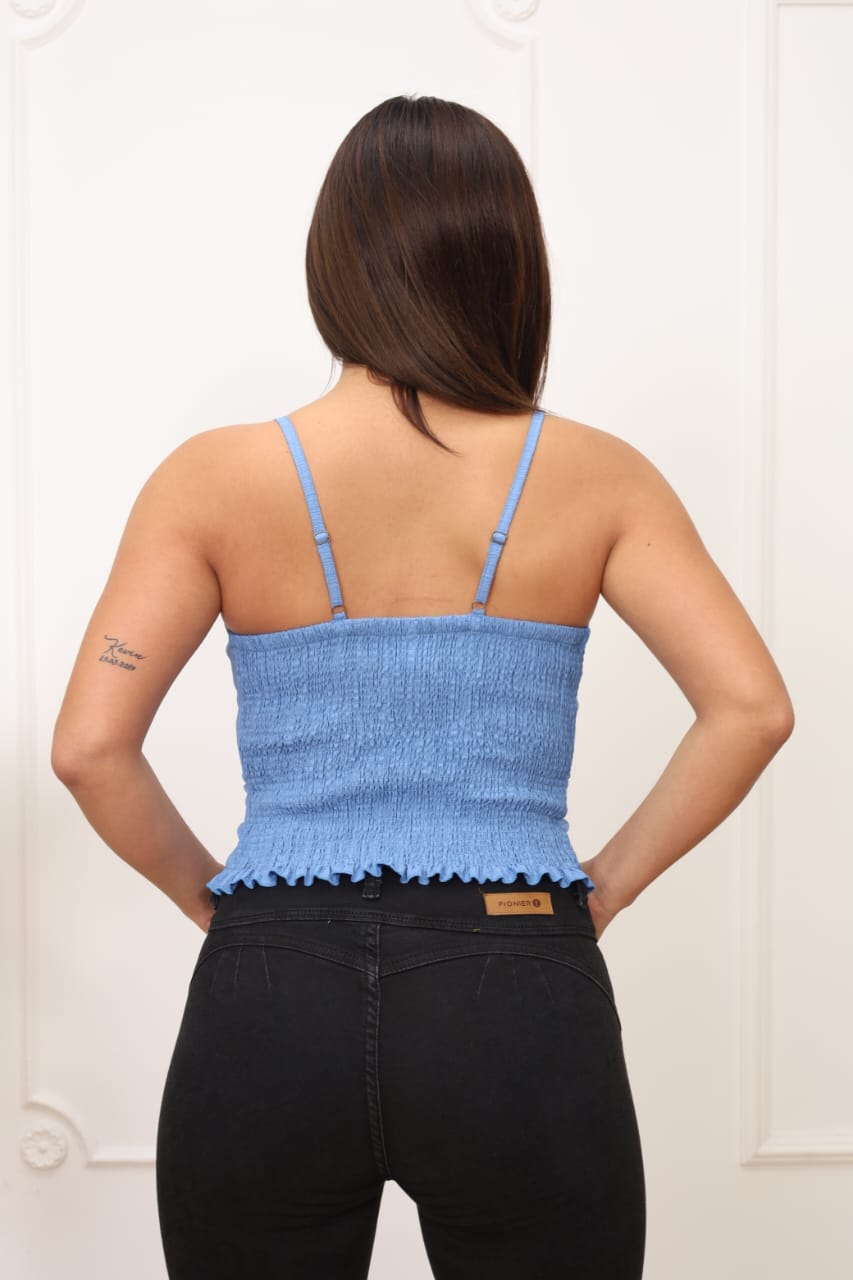 BLUSA MELANY AZUL | DELFIN ROSA