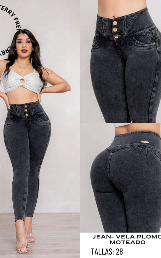PANTALÓN VELA PLOMO MOTEADO | VANISHA