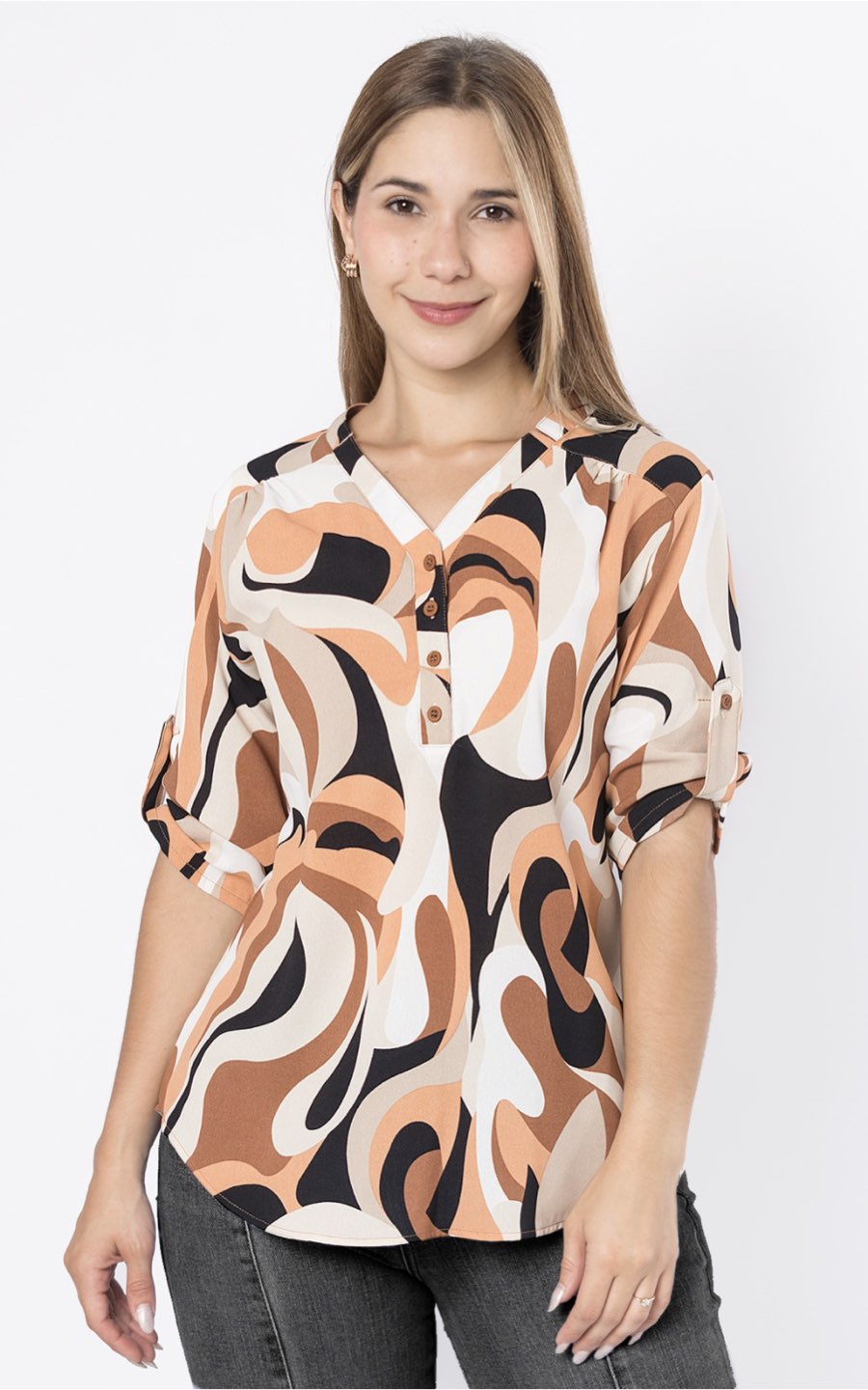 BLUSA FLAVIA 3/4 DISEÑO | ALKA