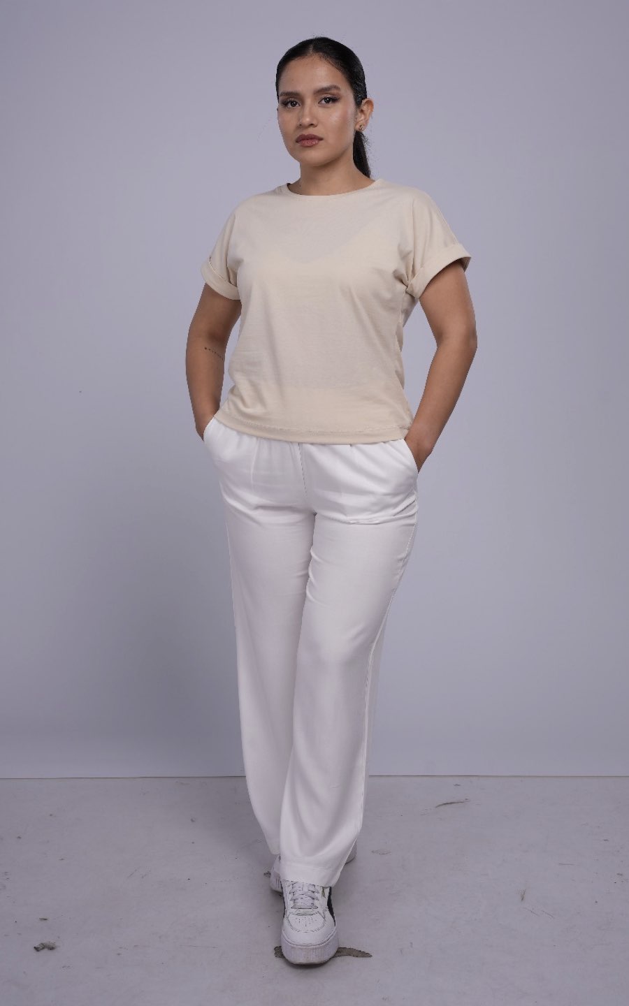 POLO BEIGE MANGA CORTA | BOOM