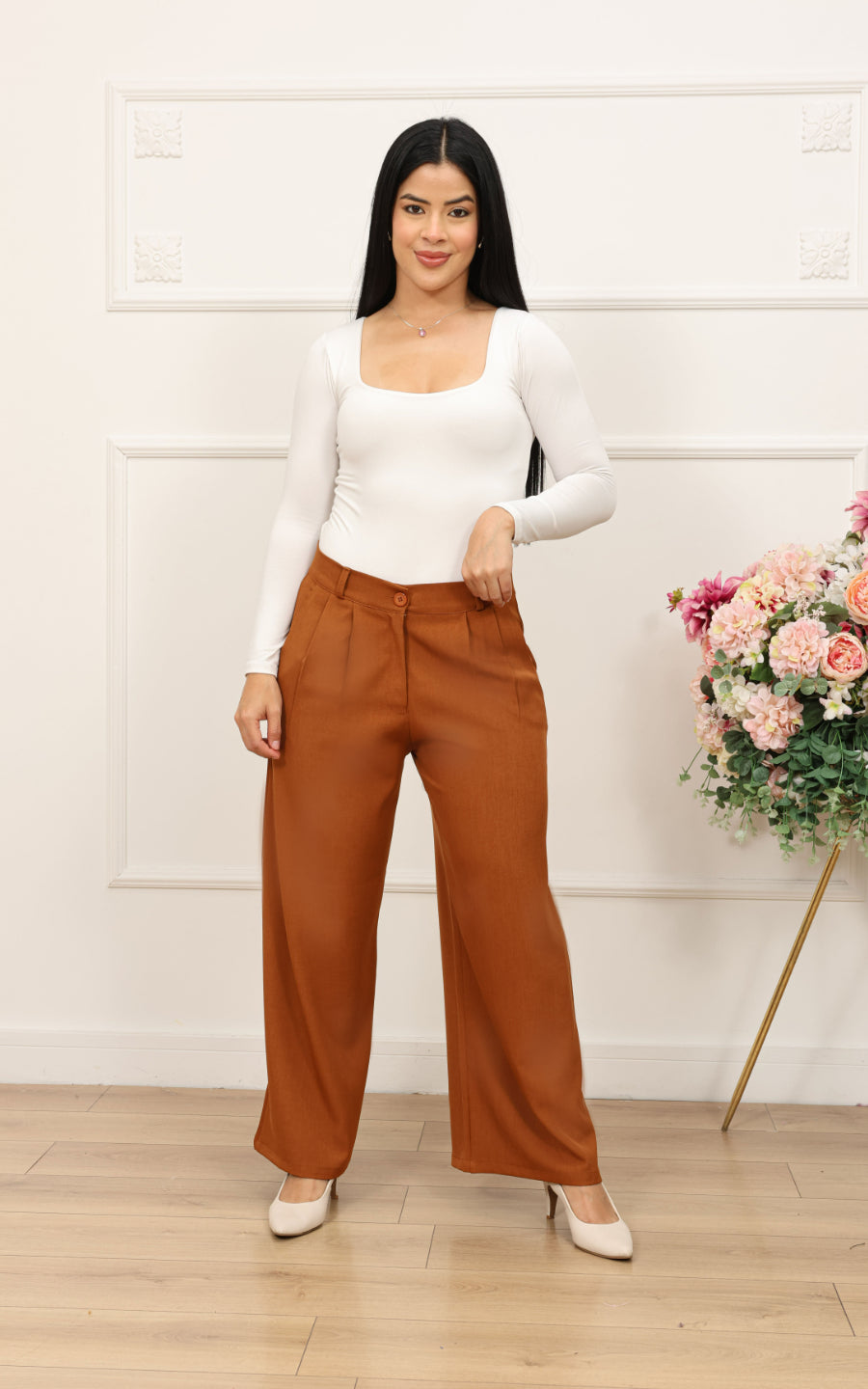 PANTALÓN MILAN CAMEL | KAROMY'S