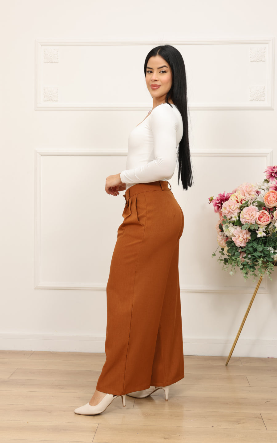 PANTALÓN MILAN CAMEL | KAROMY'S