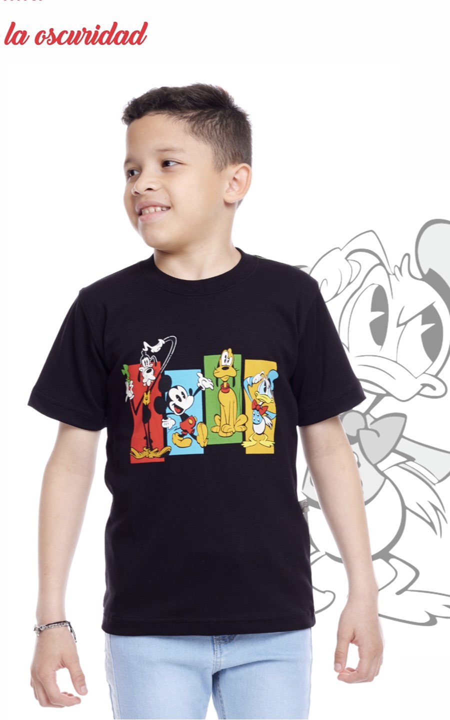 POLO MANGA CORTA MICKEY NEGRO | CHUPETIN