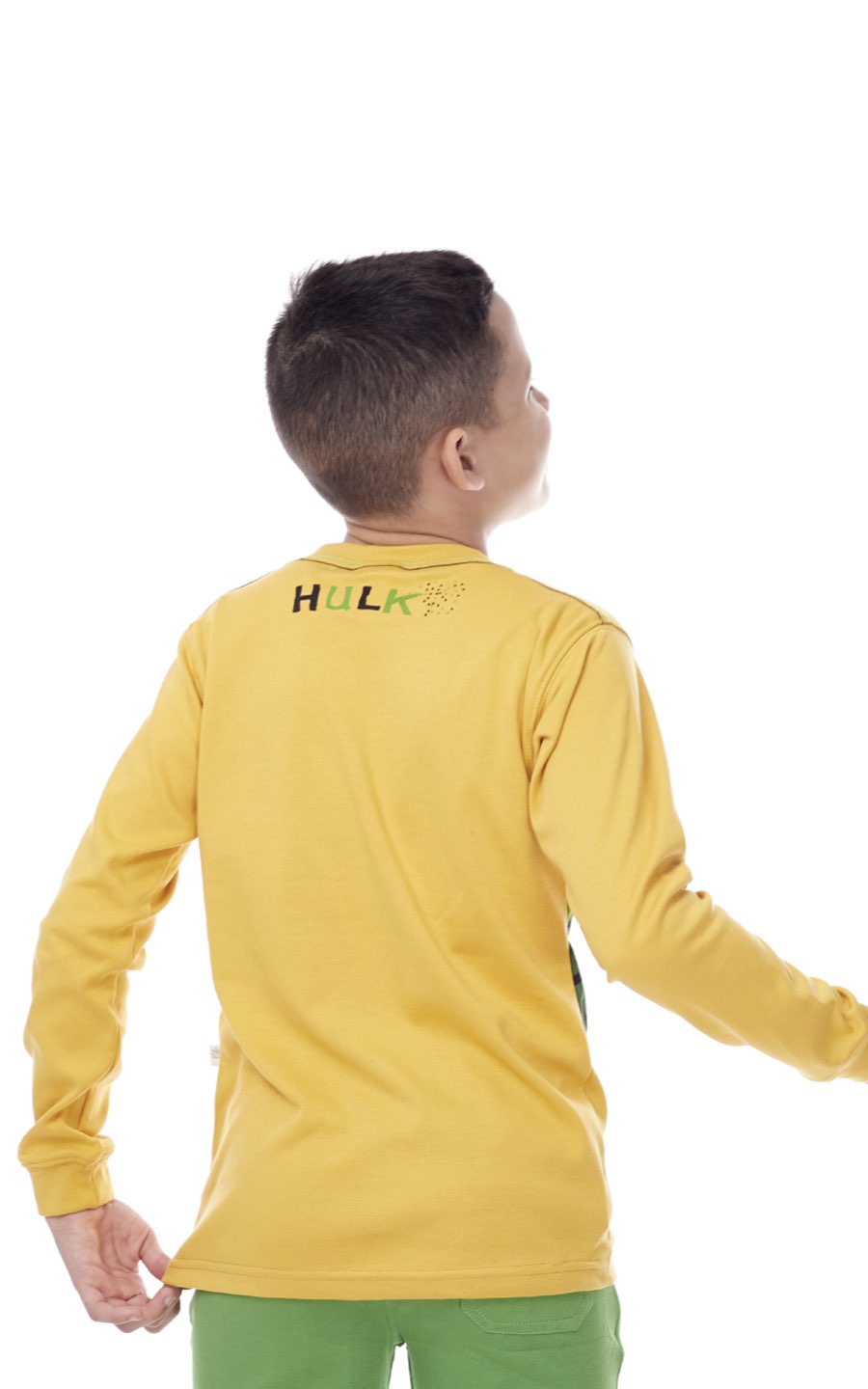 POLO MANGA LARGA HULK AMARILLO | CHUPETIN