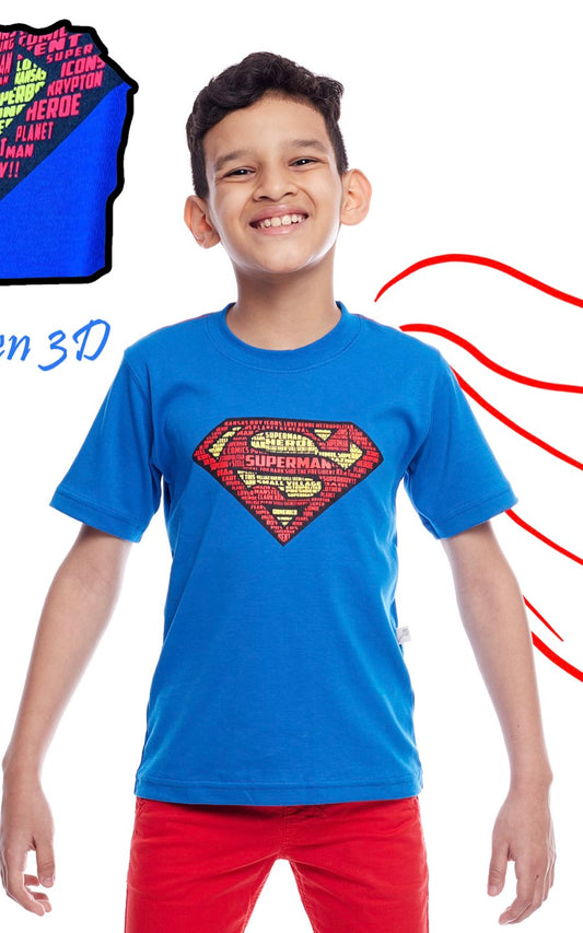 POLO MANGA CORTA SUPERMAN AZUL | CHUPETIN