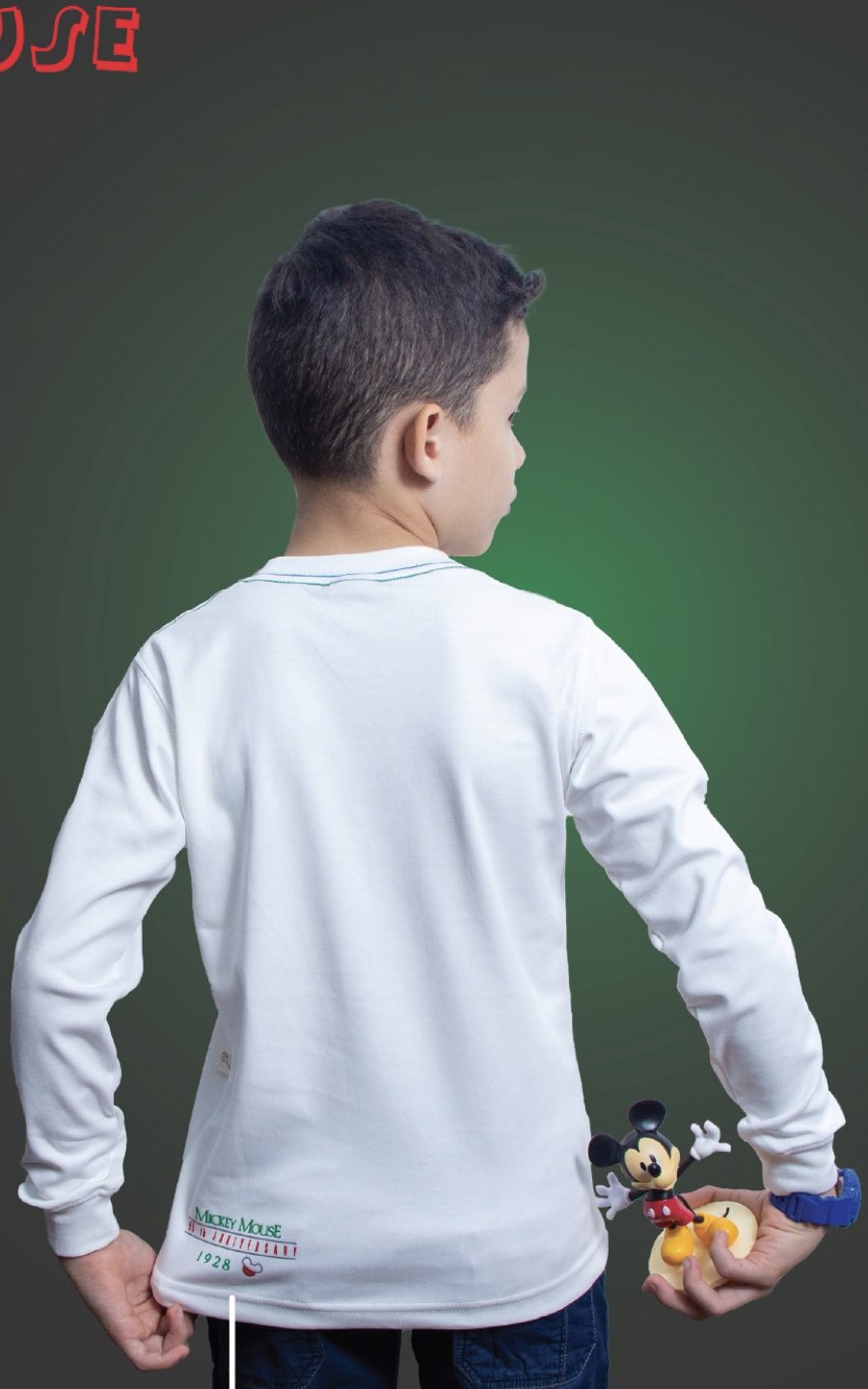 POLO MANGA LARGA MICKEY BLANCO | CHUPETIN