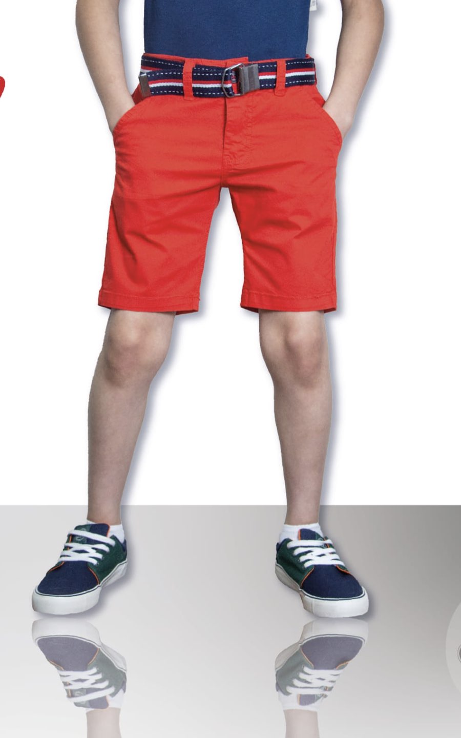 SHORTS DRILL BERMUDA ROJA | CHUPETIN