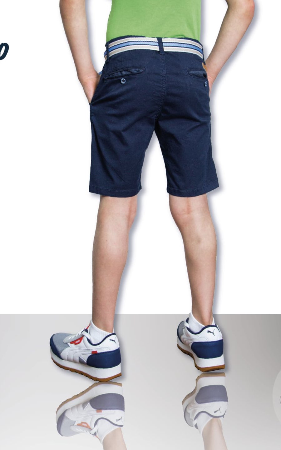 SHORTS DRILL BERMUDA AZUL | CHUPETIN