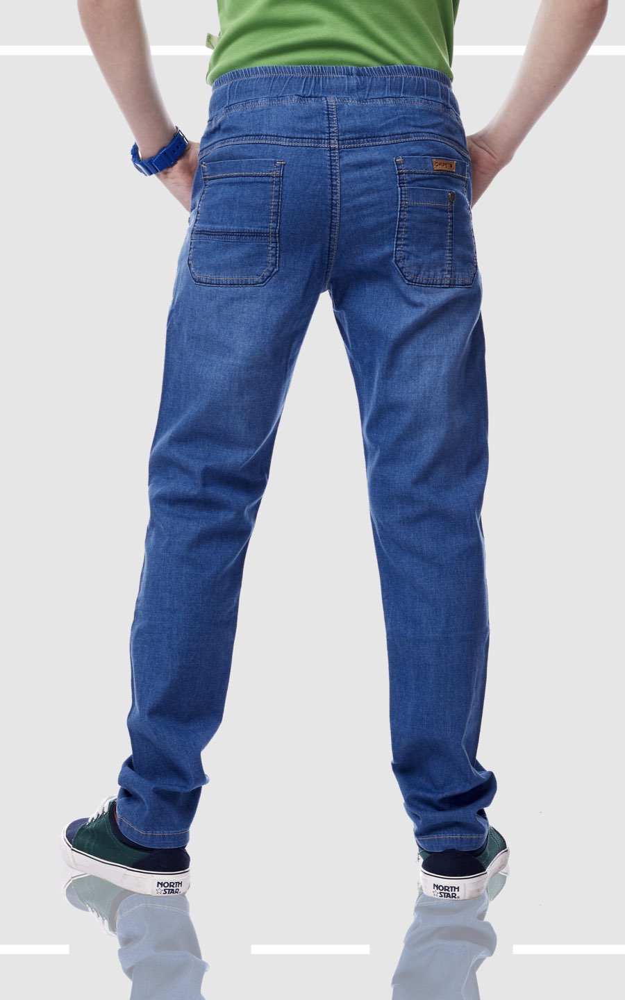 PANTALÓN JEANS DELGADO CELESTE | CHUPETIN