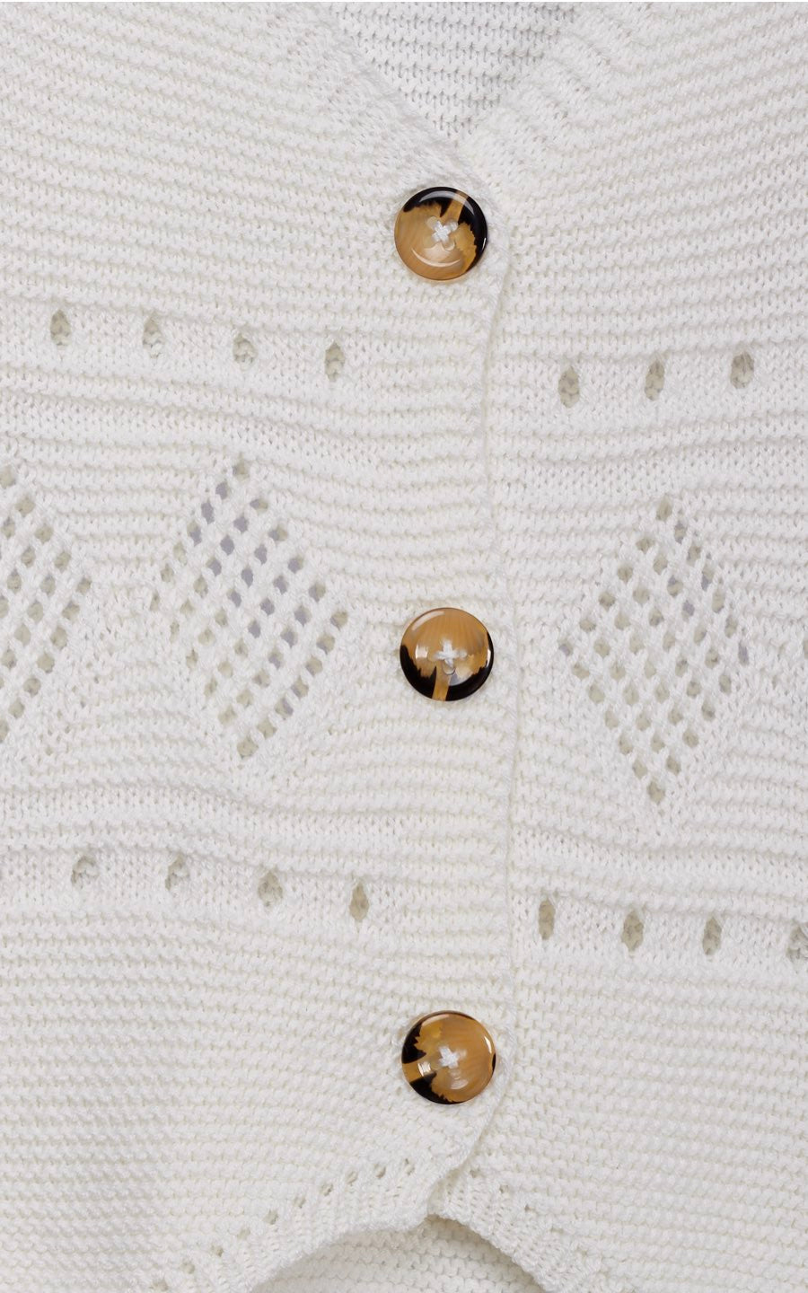 CHALECO TEJIDO HUESO | LOS MÁS BARATOS