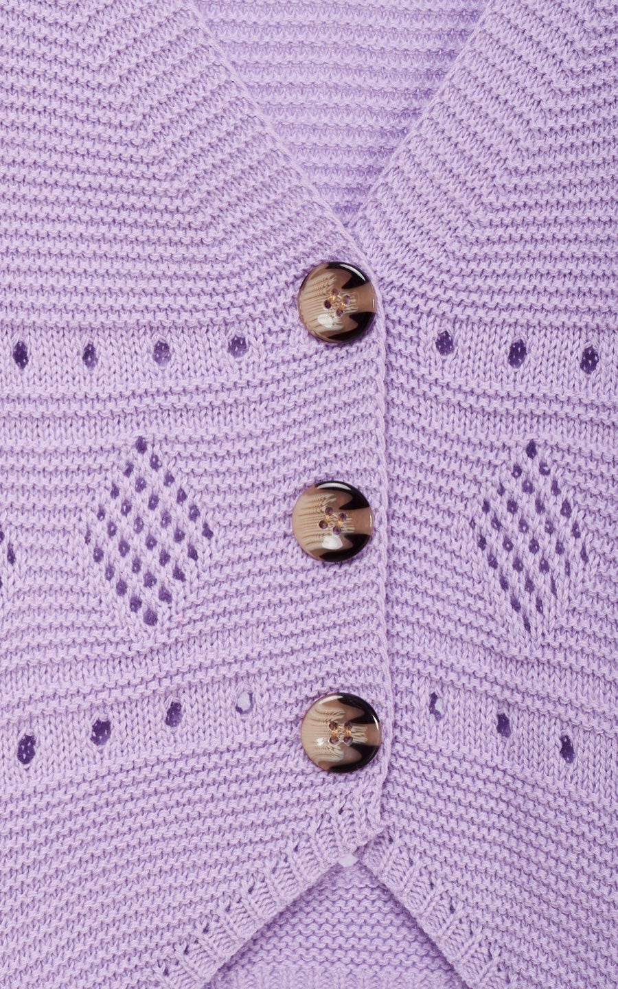 CHALECO TEJIDO MORADO | LOS MÁS BARATOS