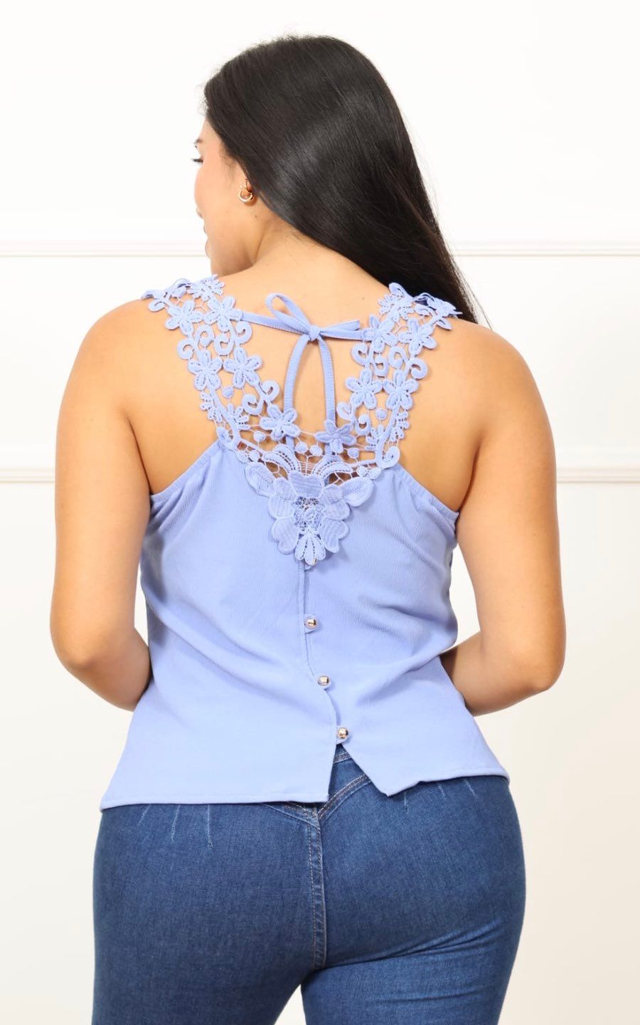 BLUSA CELESTE DR | DELFIN ROSA