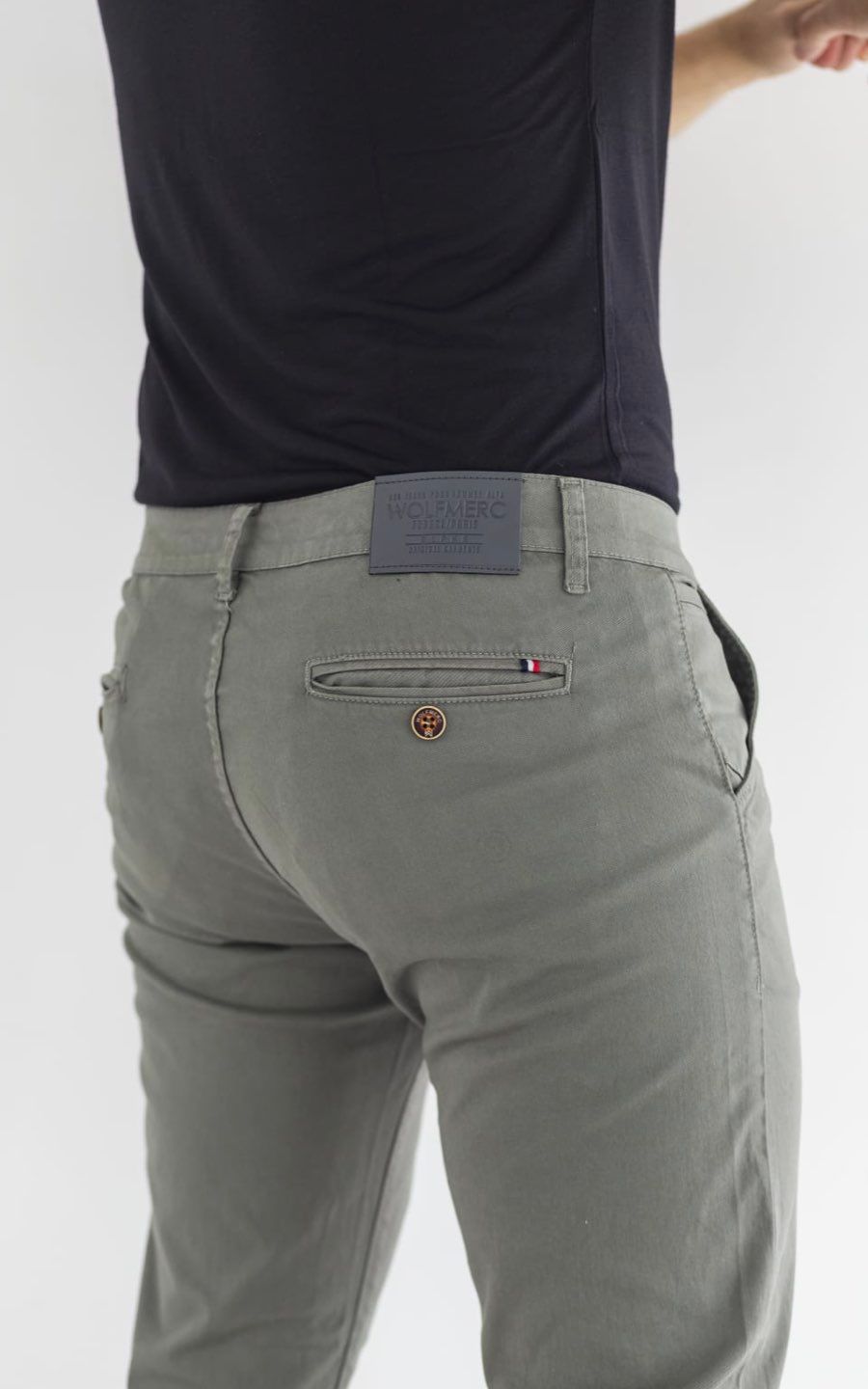 PANTALÓN DRILL STRECH GRIS | Wolf Merc