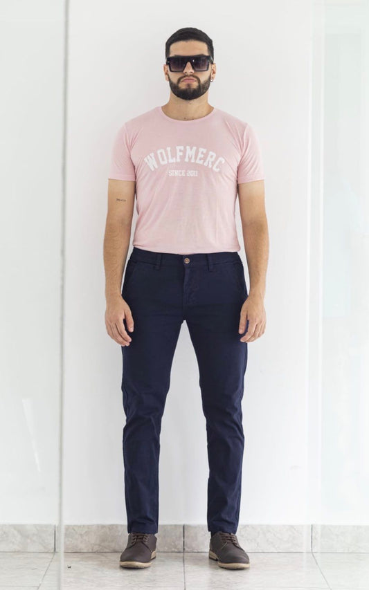 PANTALÓN DRILL STRECH AZUL | Wolf Merc