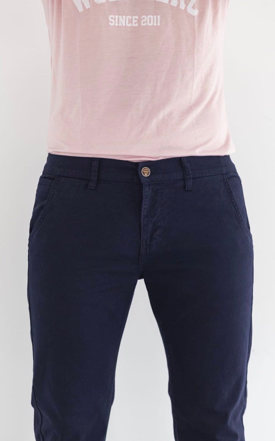 PANTALÓN DRILL STRECH AZUL | Wolf Merc