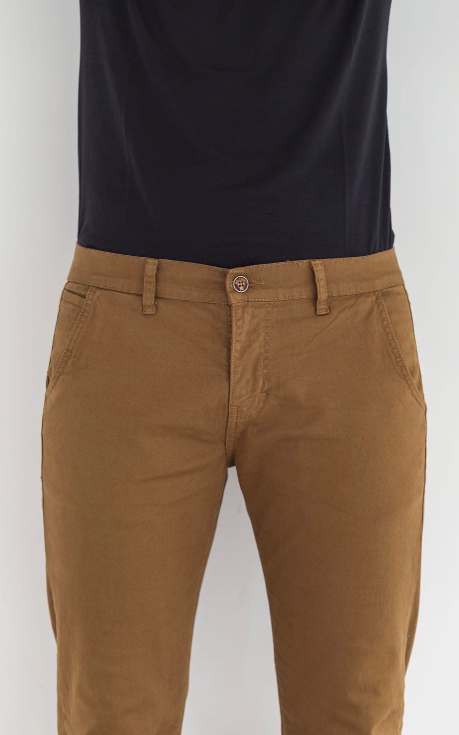 PANTALÓN DRILL STRECH MARRÓN | Wolf Merc