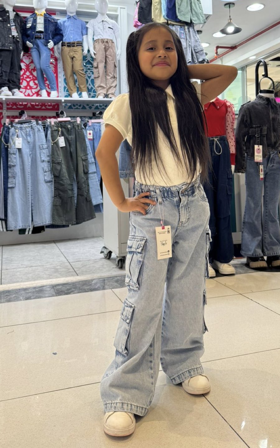 PANTALON CARGO DOS BOLSILLOS HIELO | GARIS GARISITAS