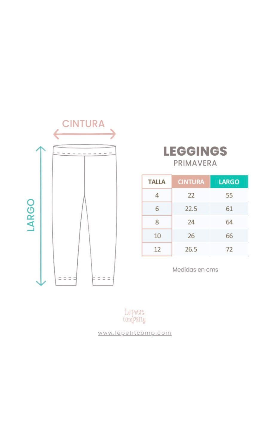 LEGGINGS GRIS MARGARITAS | LE PETIT COMPANY