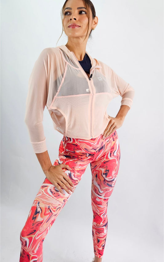 CASACA BÉLGICA ROSA | MYA LINE FITNESS