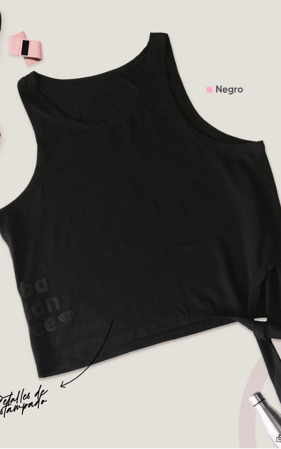 SUDADERA BALANCE NEGRO | MYA LINE FITNESS