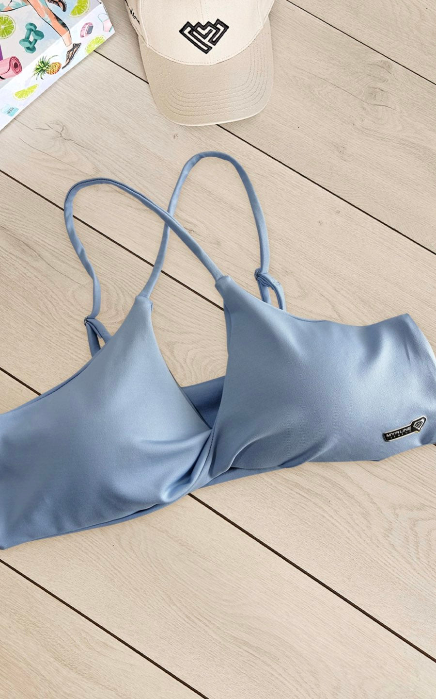 TOP BONETTA CELESTE | MYA LINE FITNESS