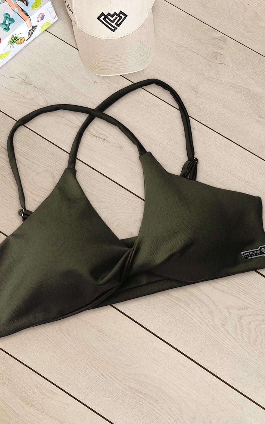 TOP BONETTA VERDE MILITAR | MYA LINE FITNESS
