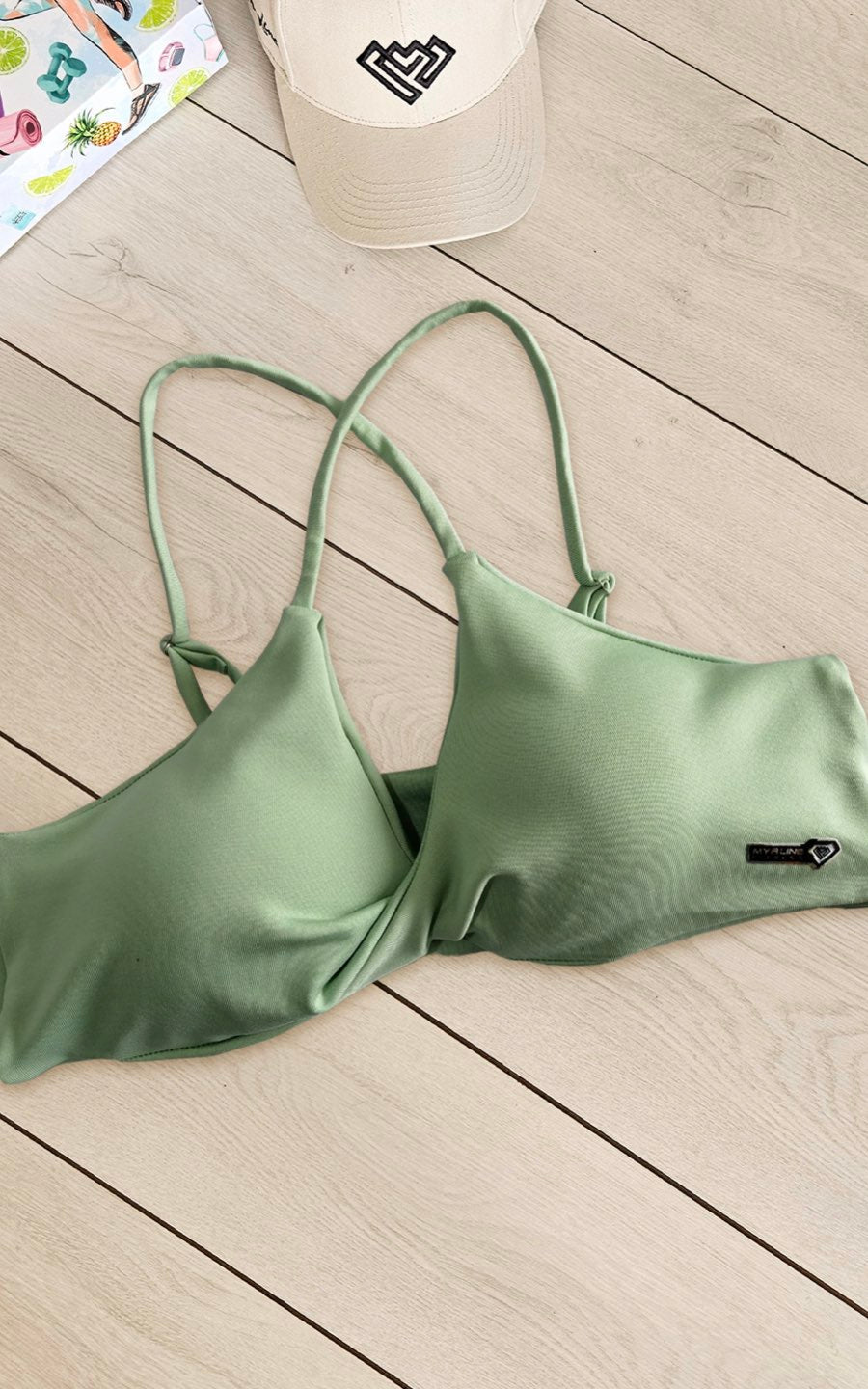 TOP BONETTA VERDE | MYA LINE FITNESS