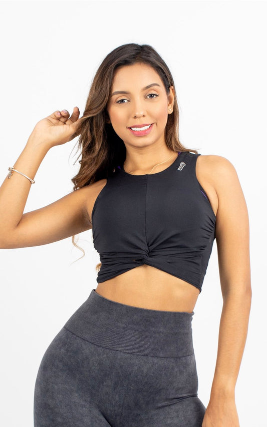TOP GEOMETRIC NEGRO | MYA LINE FITNESS