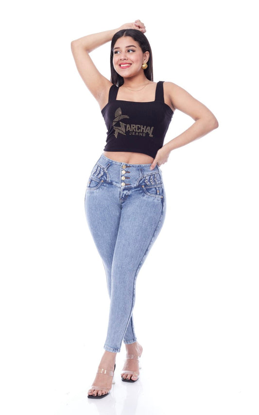 PANTALÓN JEANS CUATRO BOTONES | NARCHAL JEANS