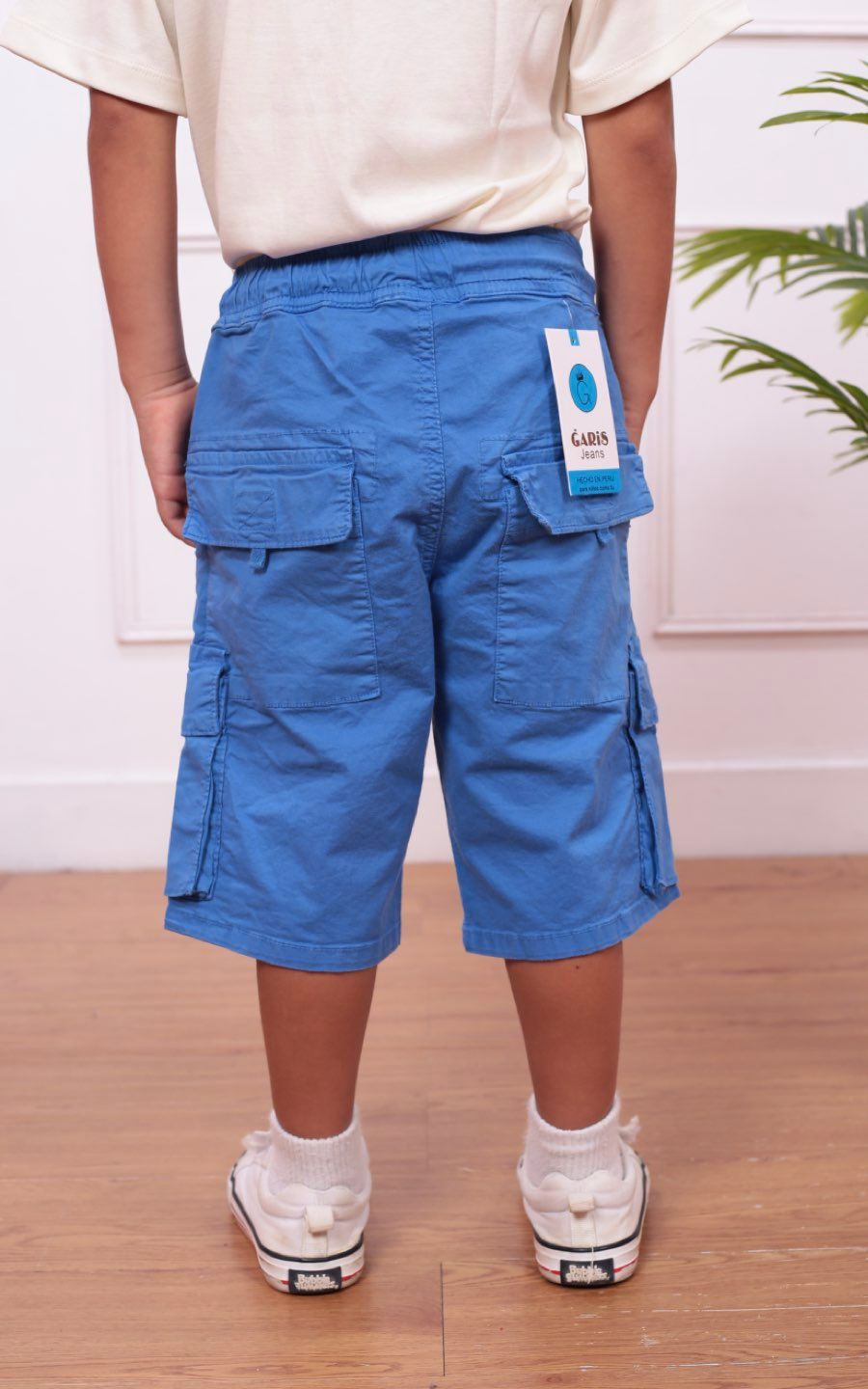 BERMUDA GARDEL AZUL CLARO | GARIS GARISITAS