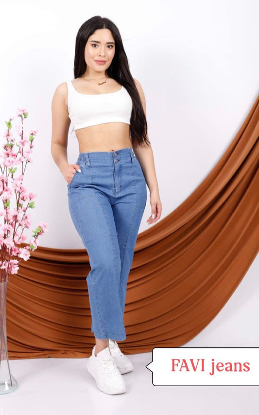 PANTALÓN FAVI CELESTE | FAVI JEANS