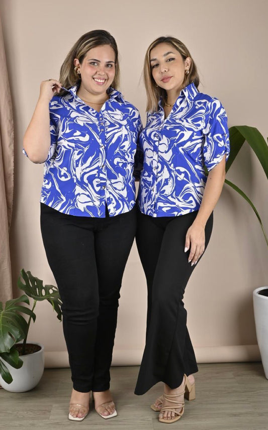 BLUSA CECI AZUL | ALKA