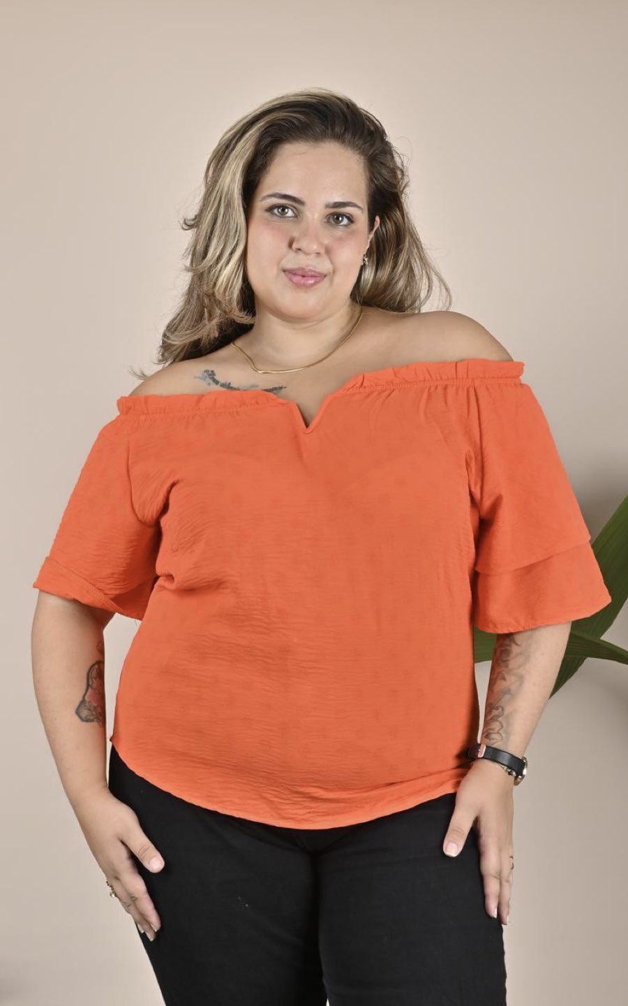 BLUSA CAMILA NARANJA | ALKA
