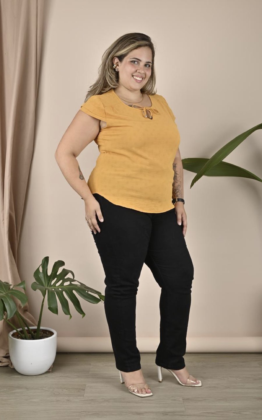 BLUSA CARMEN AMARILLO | ALKA