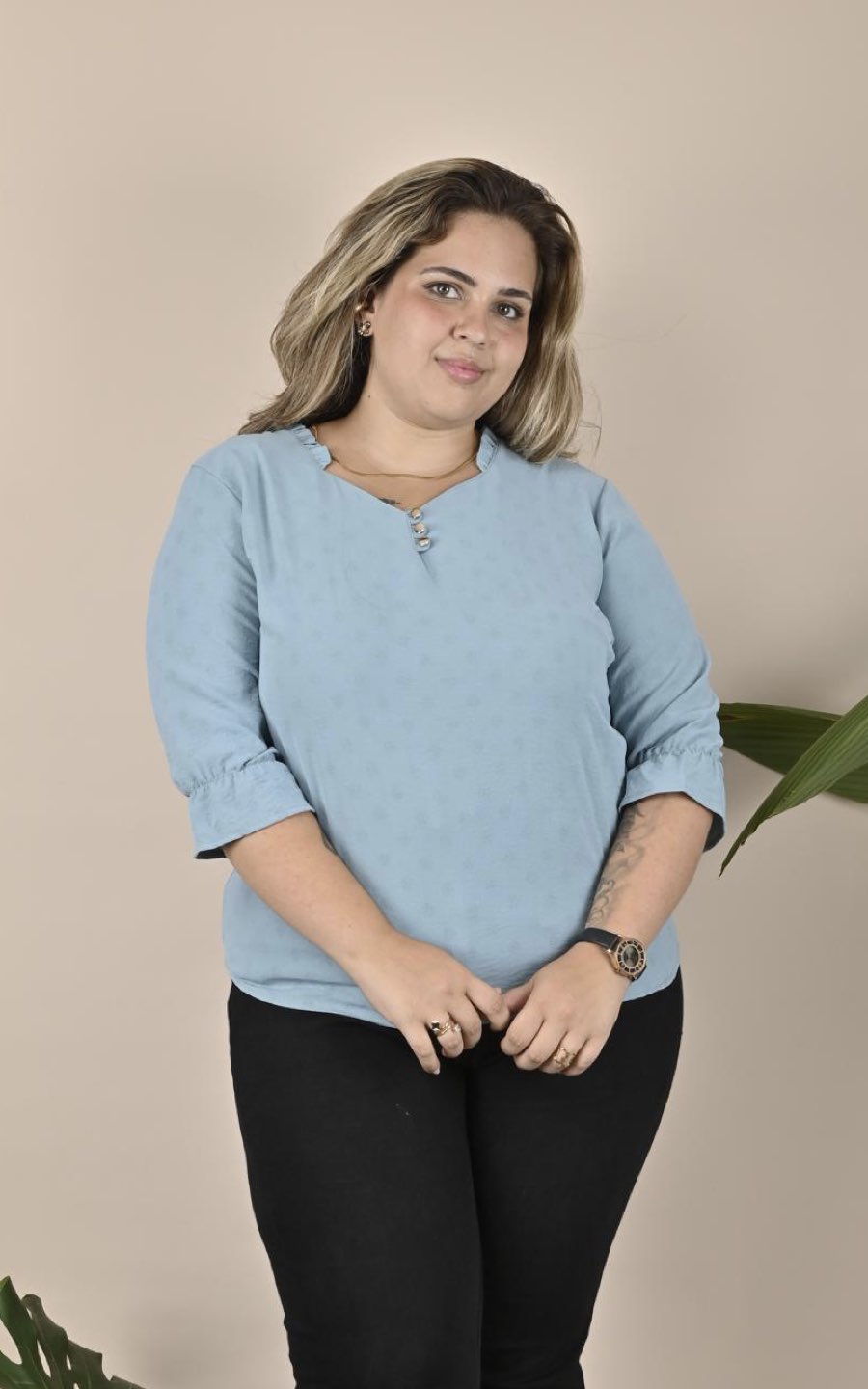 BLUSA DAYA CELESTE | ALKA