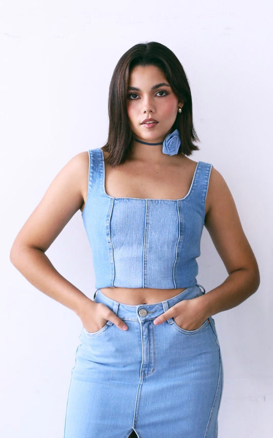 TOP DENIM ROMY | VINTAGE
