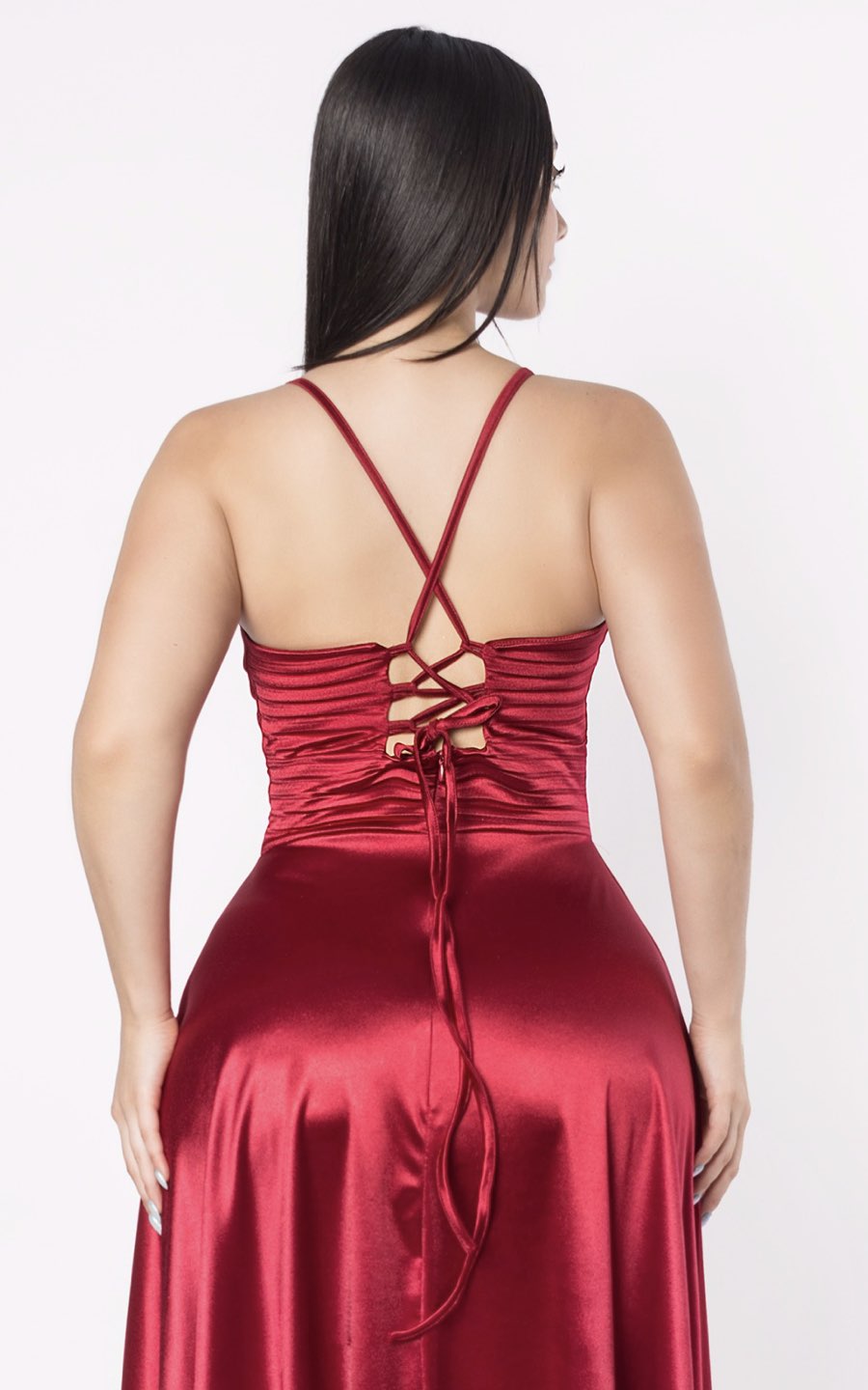 VESTIDO PLISADO MAXY ROJO | ALEXA LEE